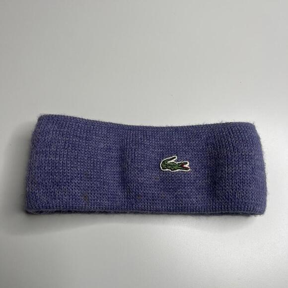 Vintage Lacoste Purple Knit Headband - Made in Slovakia, Designed in France - Picture 1 of 6